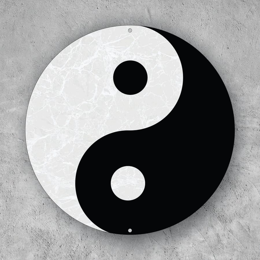PLACA CIRCULAR YIN YANG
