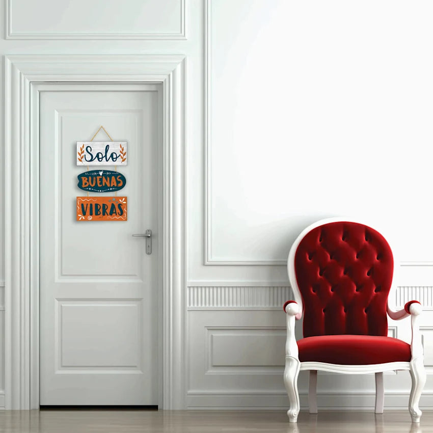 DECO PUERTA BUENAS VIBRAS