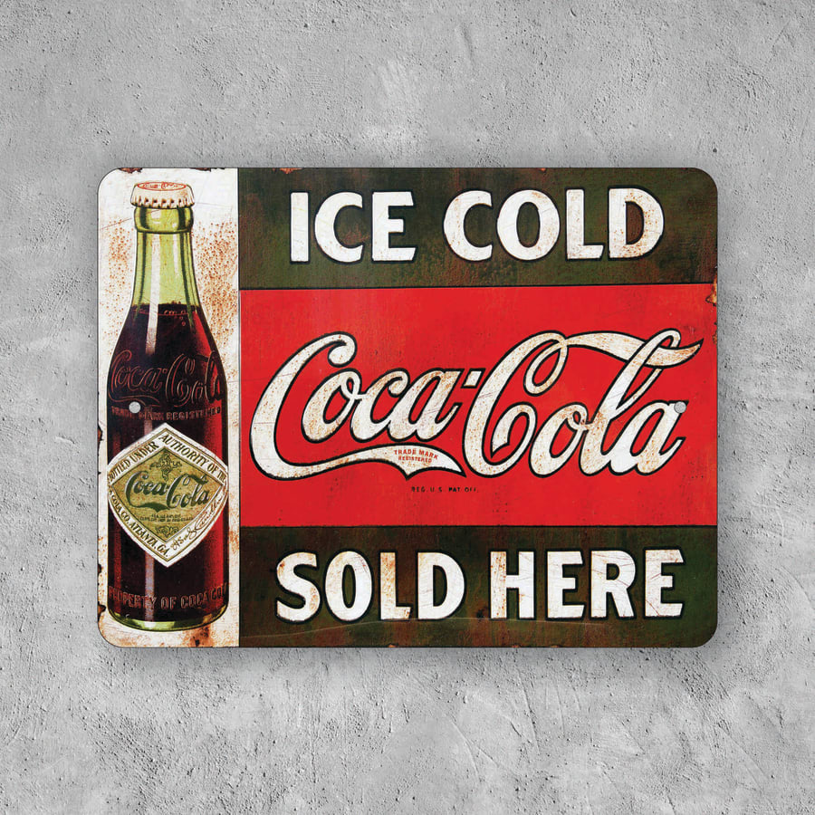 PLACA COCA-COLA RETRO