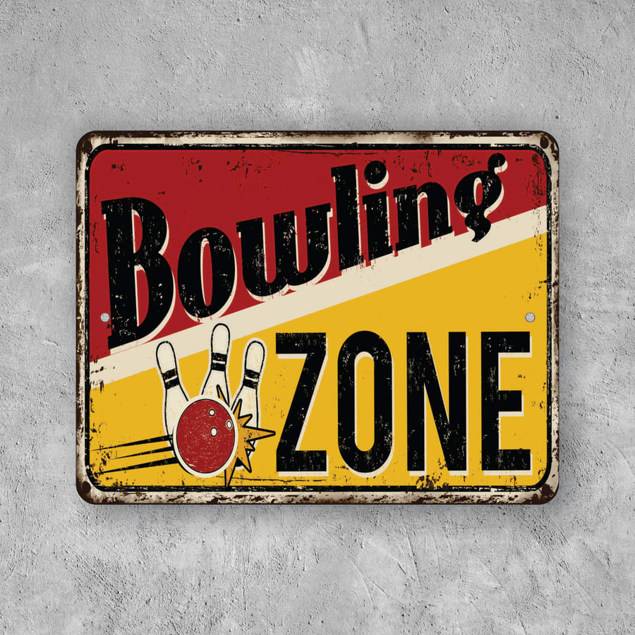 PLACA BOWLING ZONE
