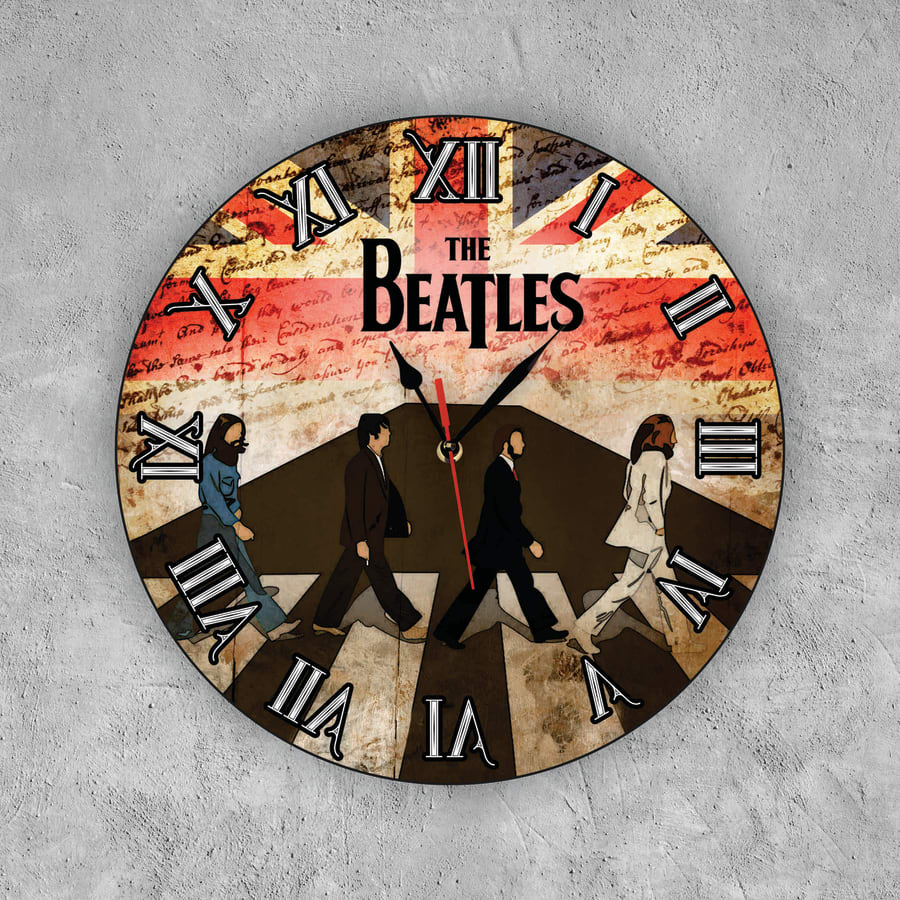 RELOJ THE BEATLES FLAG
