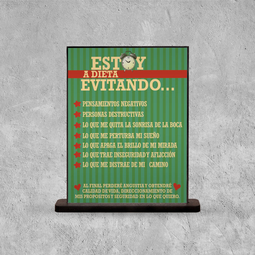 DECO POSTER ESTOY A DIETA