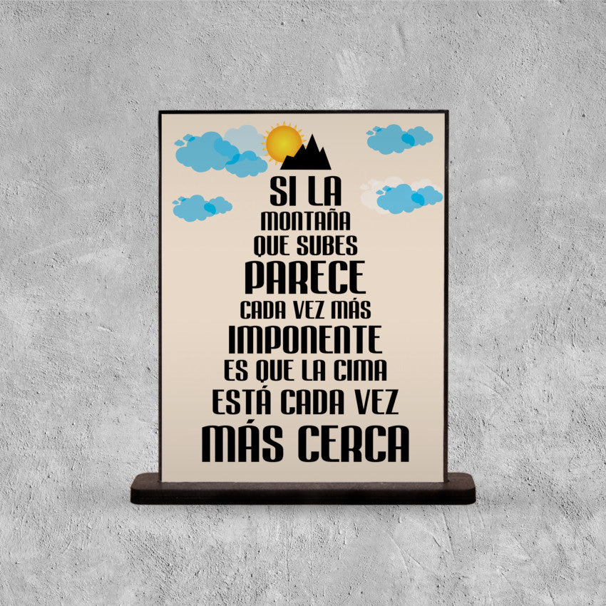 DECO POSTER SI LA MONTAÑA