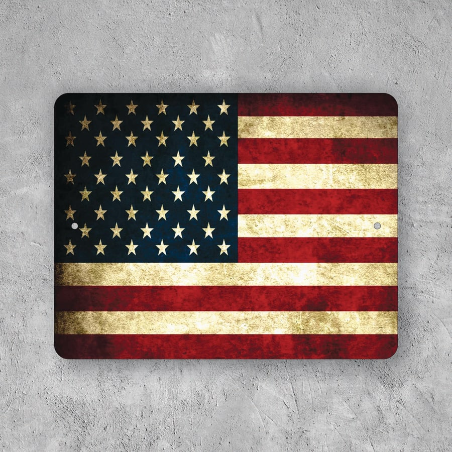 PLACA BANDERA ESTADOS UNIDOS