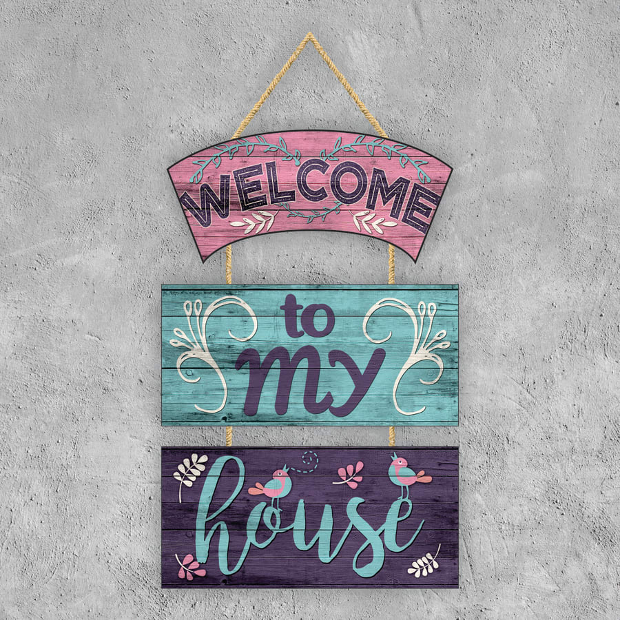 DECO PUERTA WELCOME HOUSE