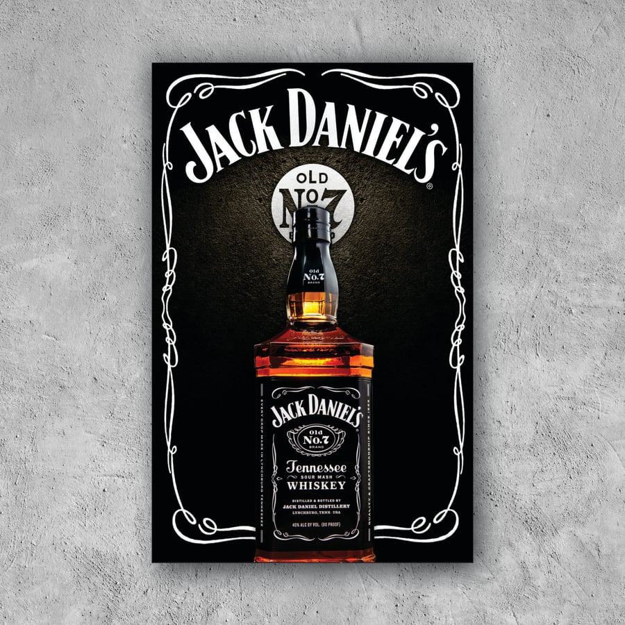 POSTER JACK DANIEL S BOTTLE