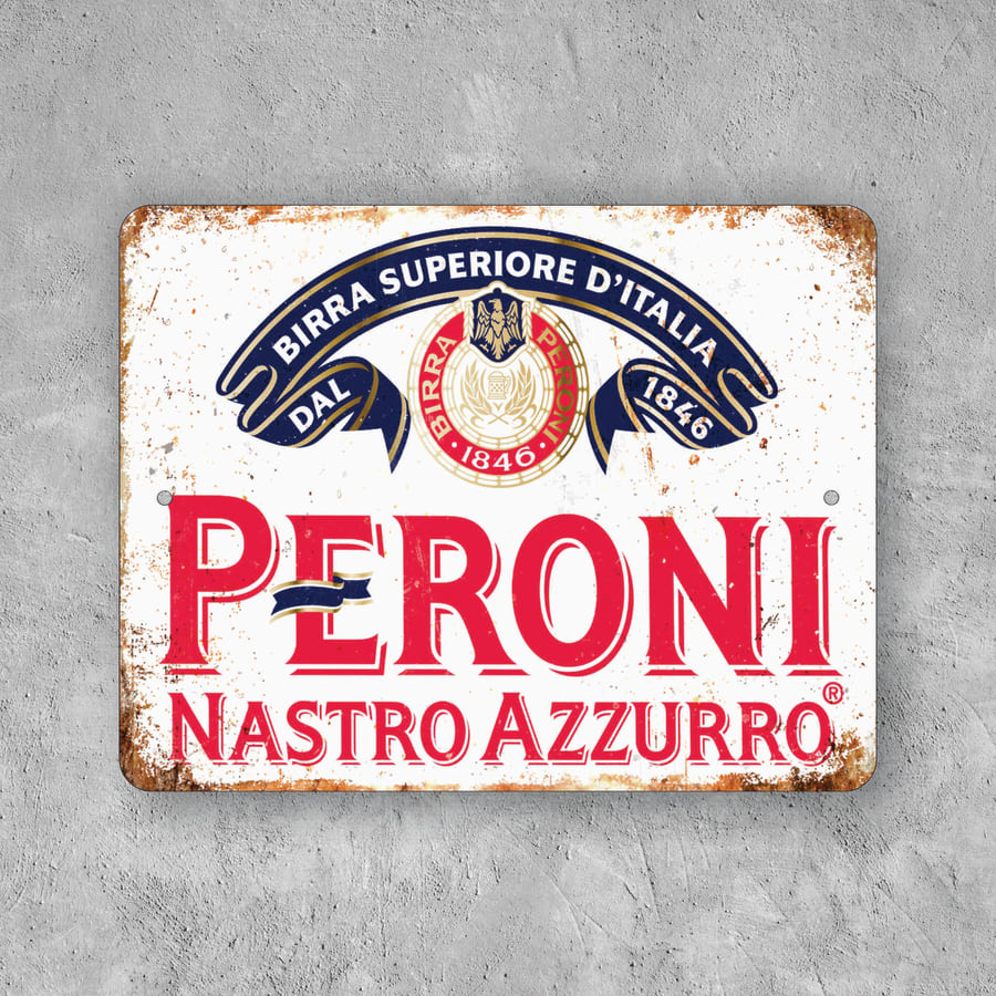 PLACA CERVEZA PERONI