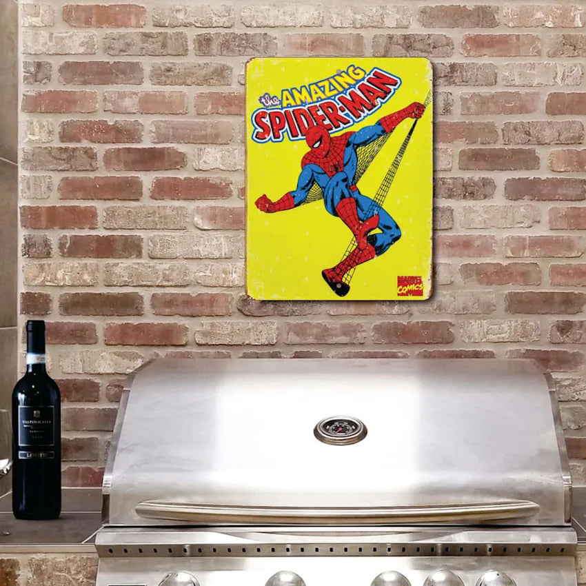 PLACA AMAZING SPIDERMAN MARVEL COMICS