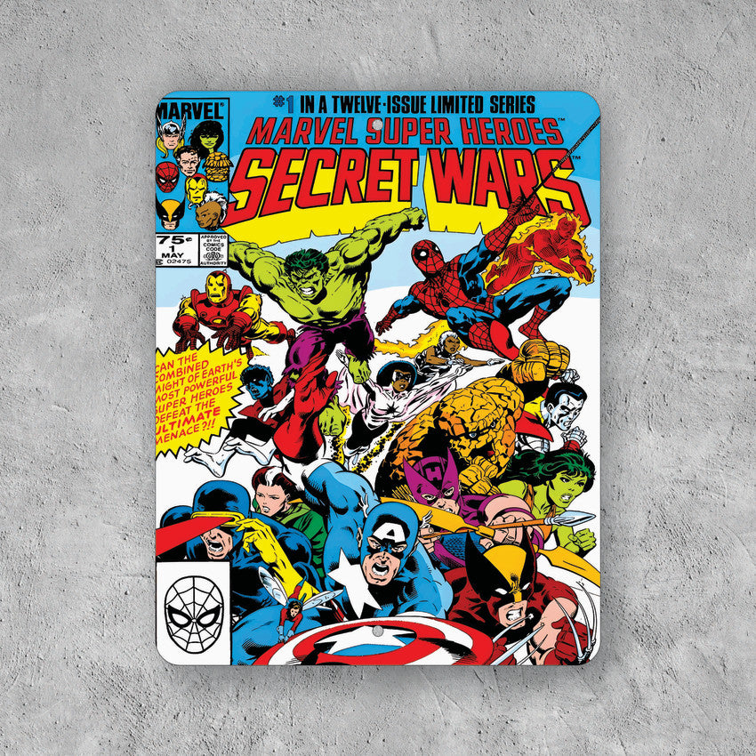 PLACA MARVEL SECRET WARS