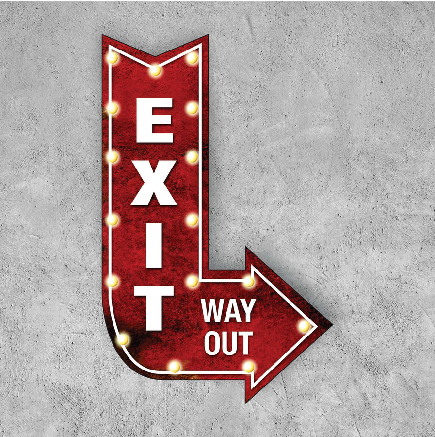 SEÑAL EXIT WAY OUT