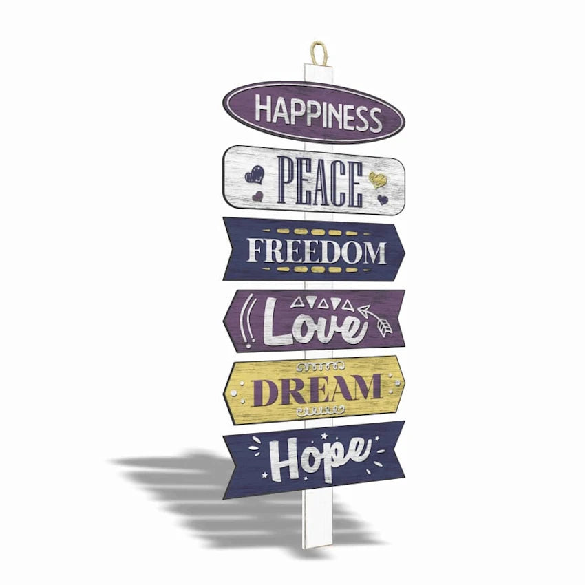SIGNPOST HAPPINESS PEACE