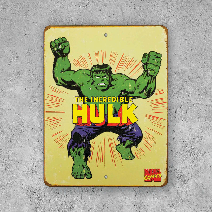 PLACA HULK MARVEL COMICS