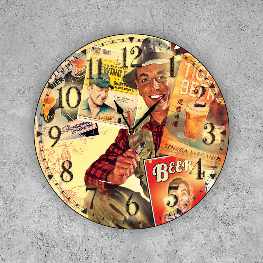 RELOJ BEER COLLAGE