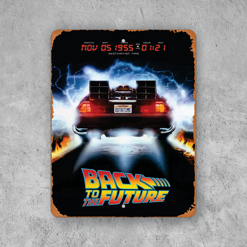 PLACA VOLVER AL FUTURO