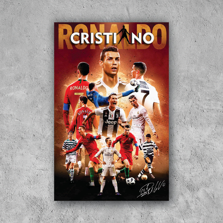 POSTER CRISTIANO RONALDO EQUIPOS