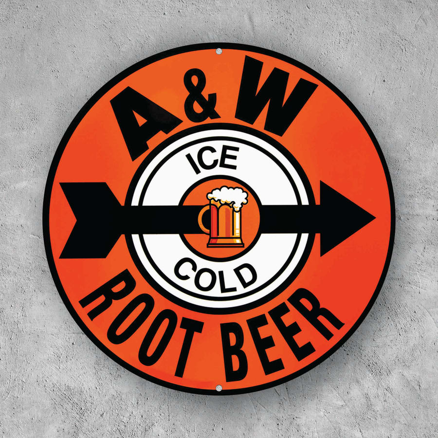 PLACA CIRCULAR ROOT BEER