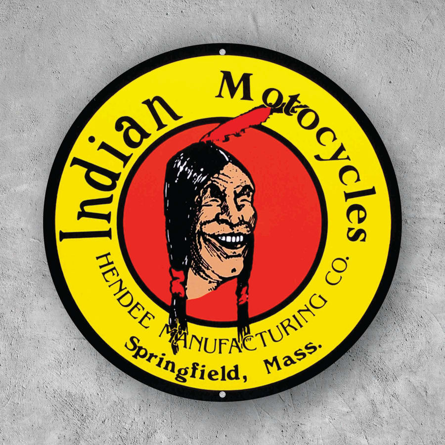 PLACA CIRCULAR INDIAN MOTOCYCLES