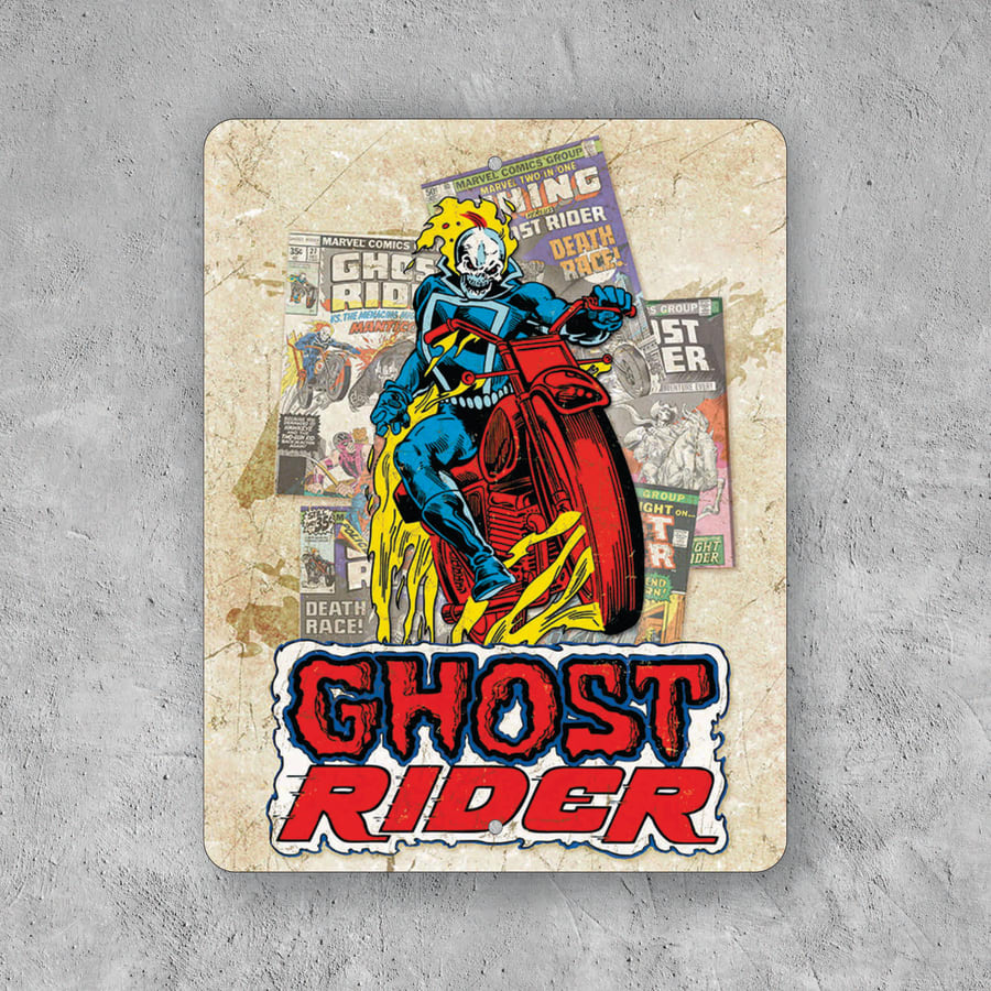 PLACA GHOST RIDER MARVEL COMICS