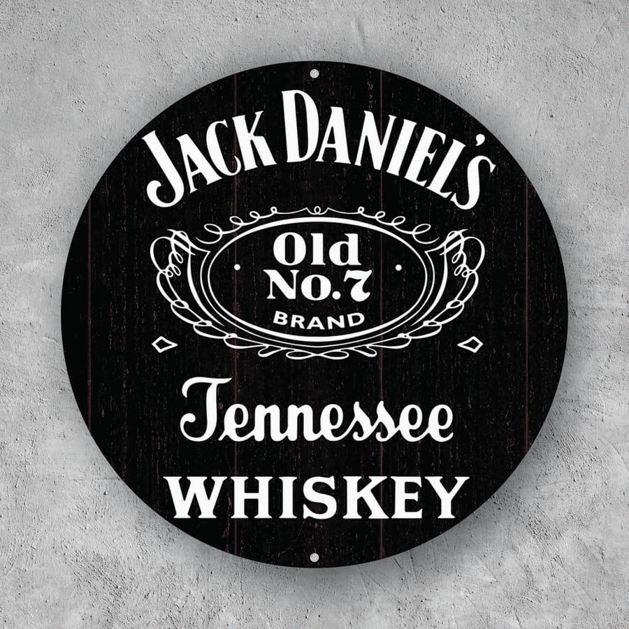 PLACA CIRCULAR JACK DANIEL S OLD No 7