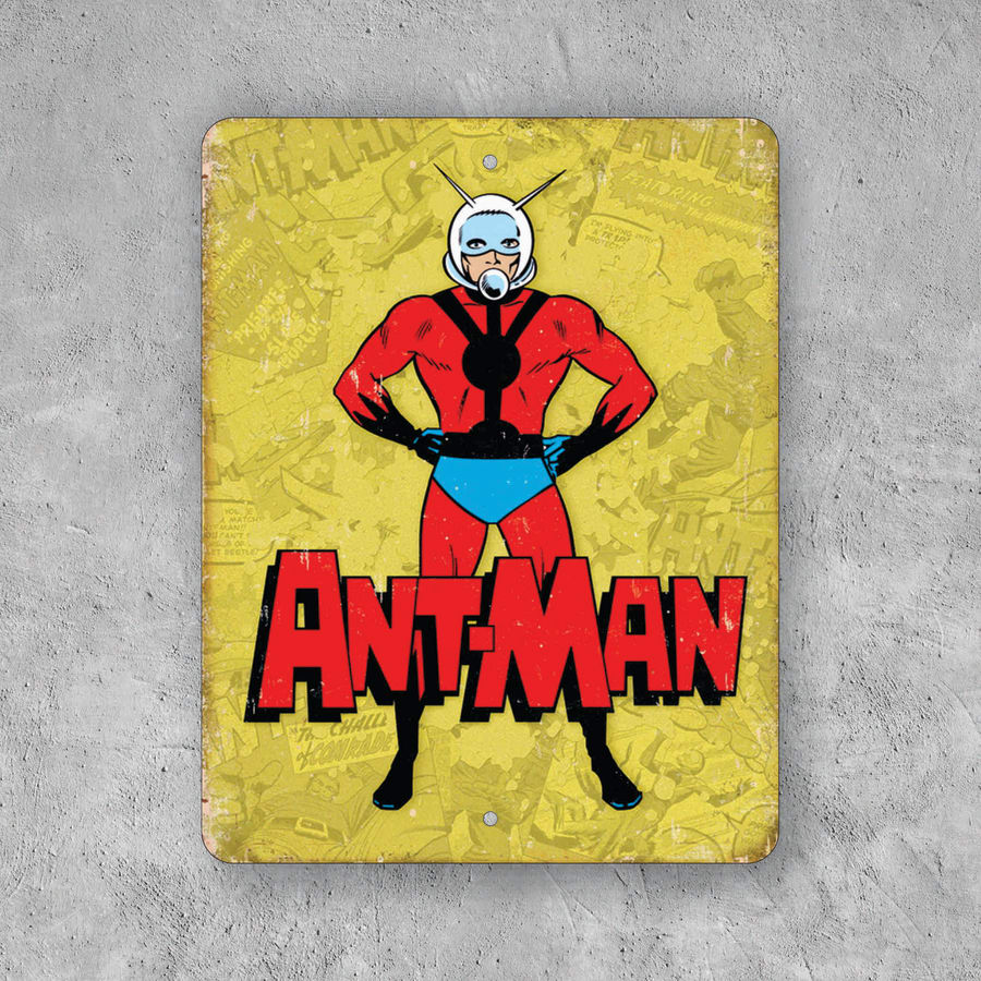 PLACA ANT-MAN MARVEL COMICS