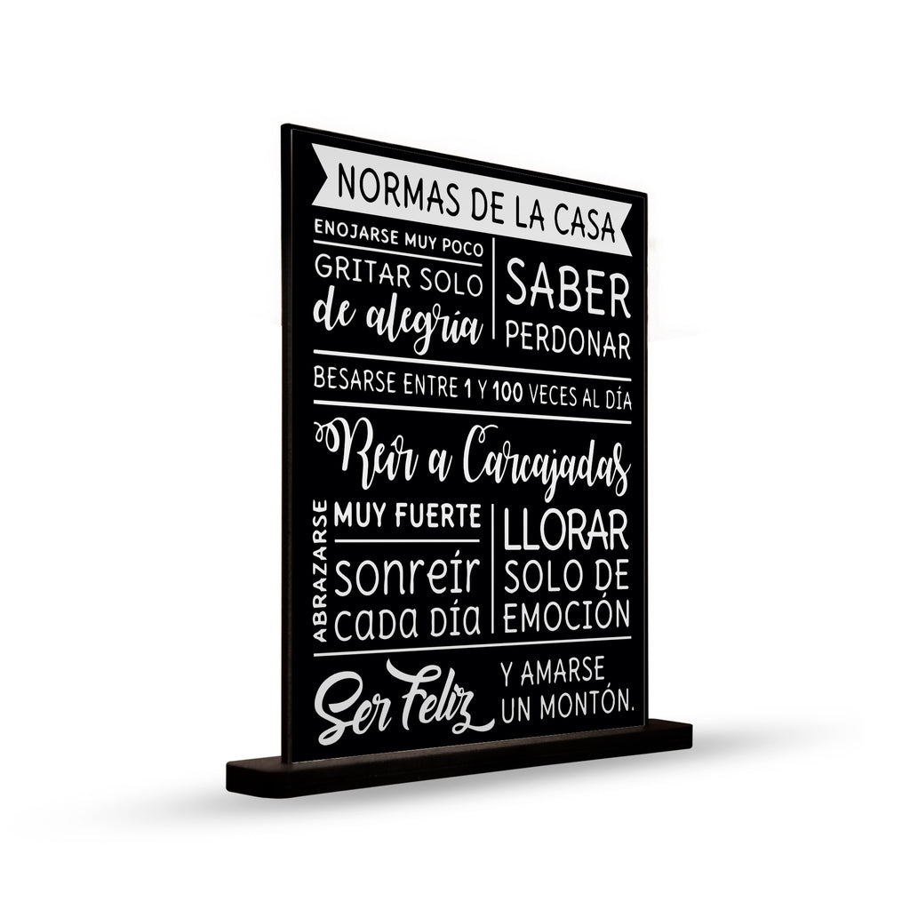 DECO POSTER NORMAS DE LA CASA