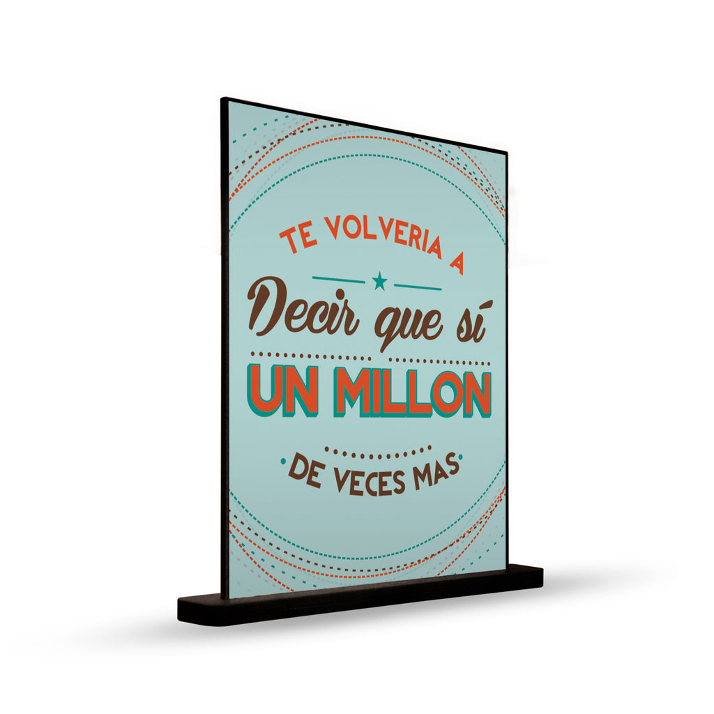DECO POSTER TE VOLVERIA A ELEGIR