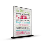 DECO POSTER VALIENTE ES EL QUE RECONOCE