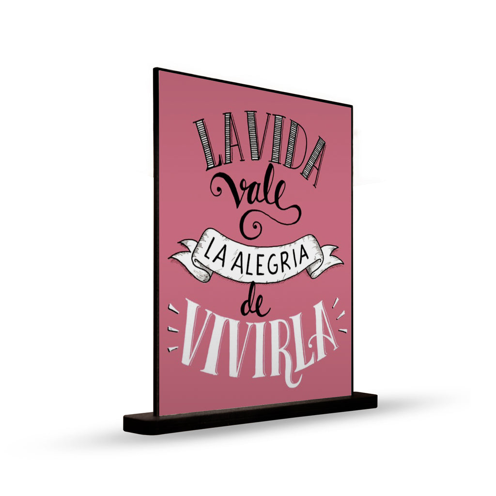 DECO POSTER LA VIDA VALE