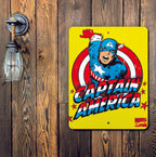 PLACA CAPITAN AMERICA MARVEL COMICS
