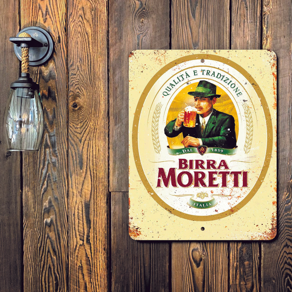 PLACA CERVEZA BIRRA MORETTI
