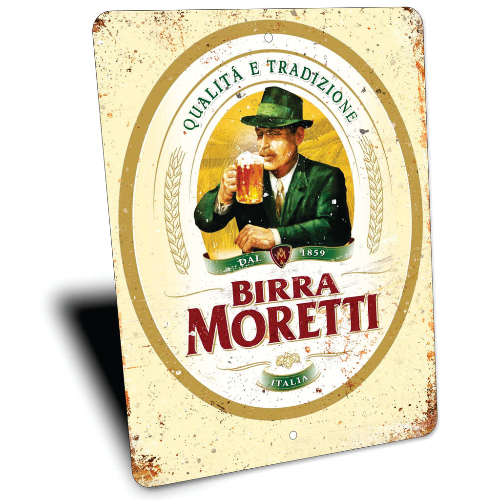 PLACA CERVEZA BIRRA MORETTI