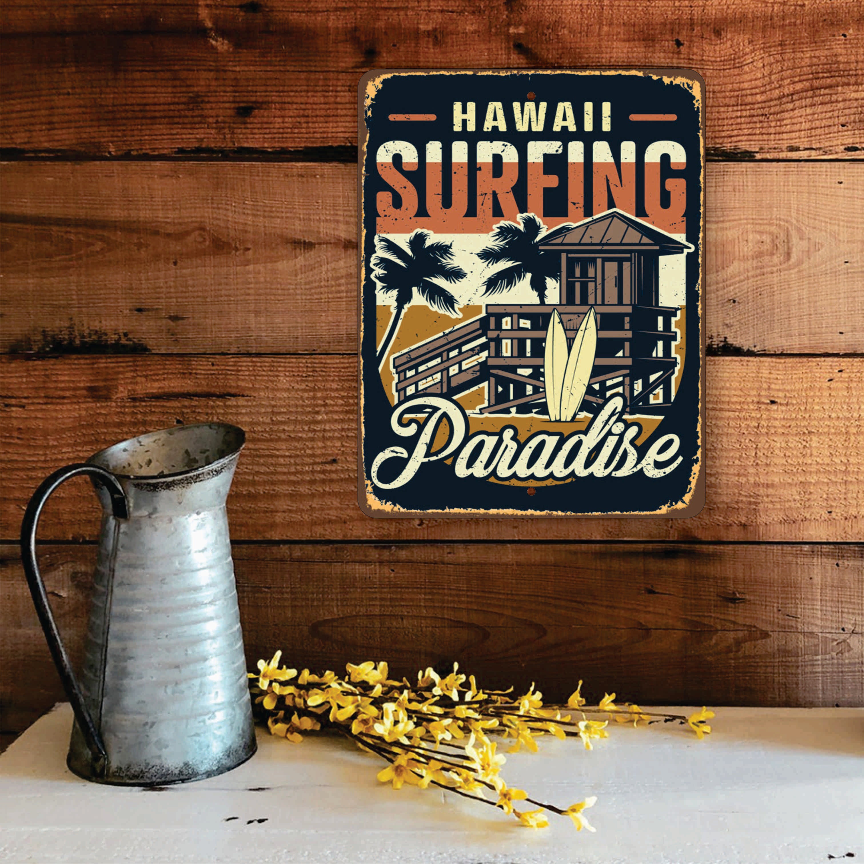 PLACA HAWAII SURFING