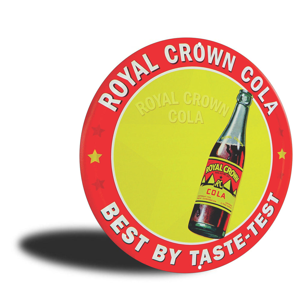 PLACA CIRCULAR ROYAL CROWN COLA
