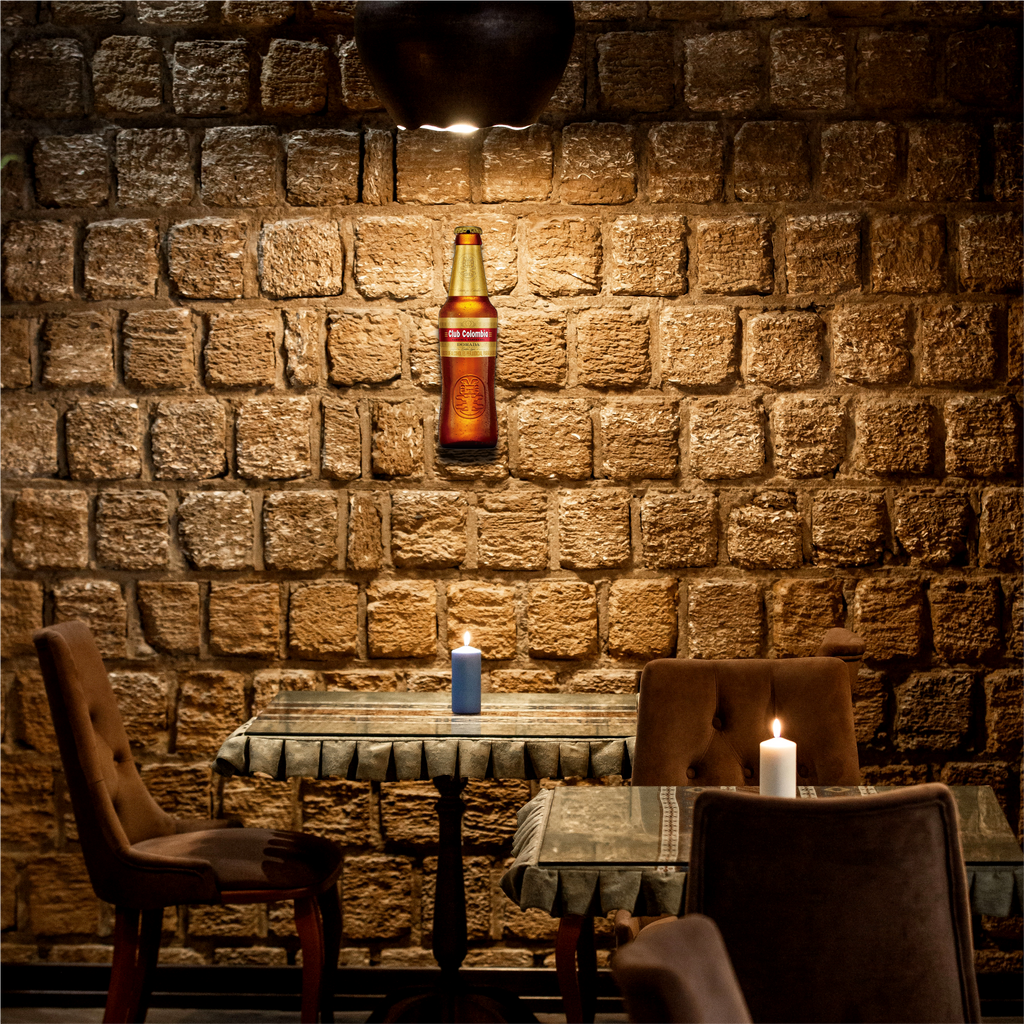 BOTELLITA CLUB COLOMBIA DORADA