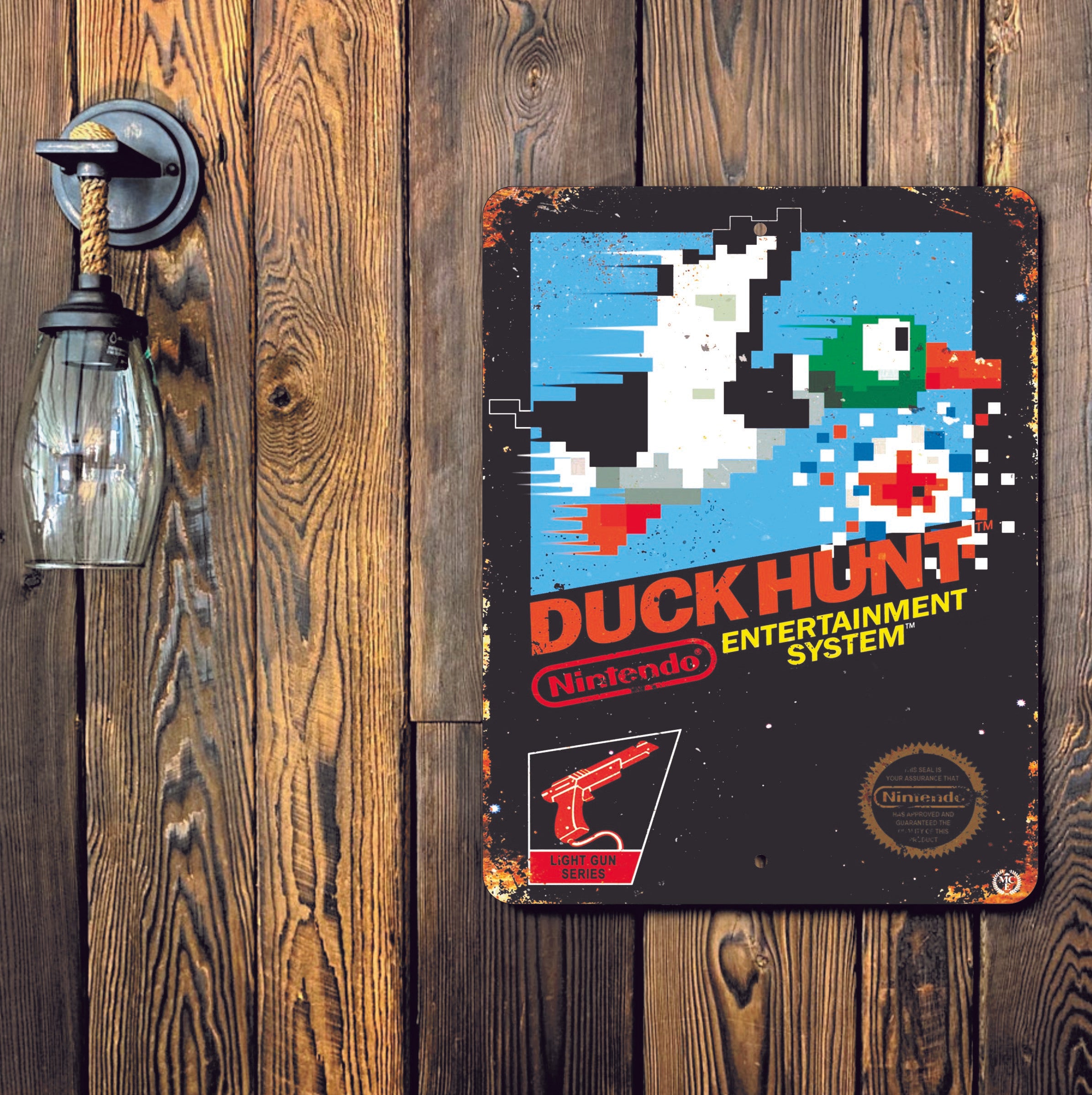 PLACA DUCK HUNT NINTENDO