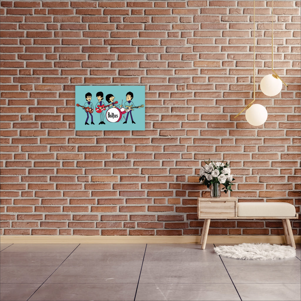 POSTER THE BEATLES CARTOON