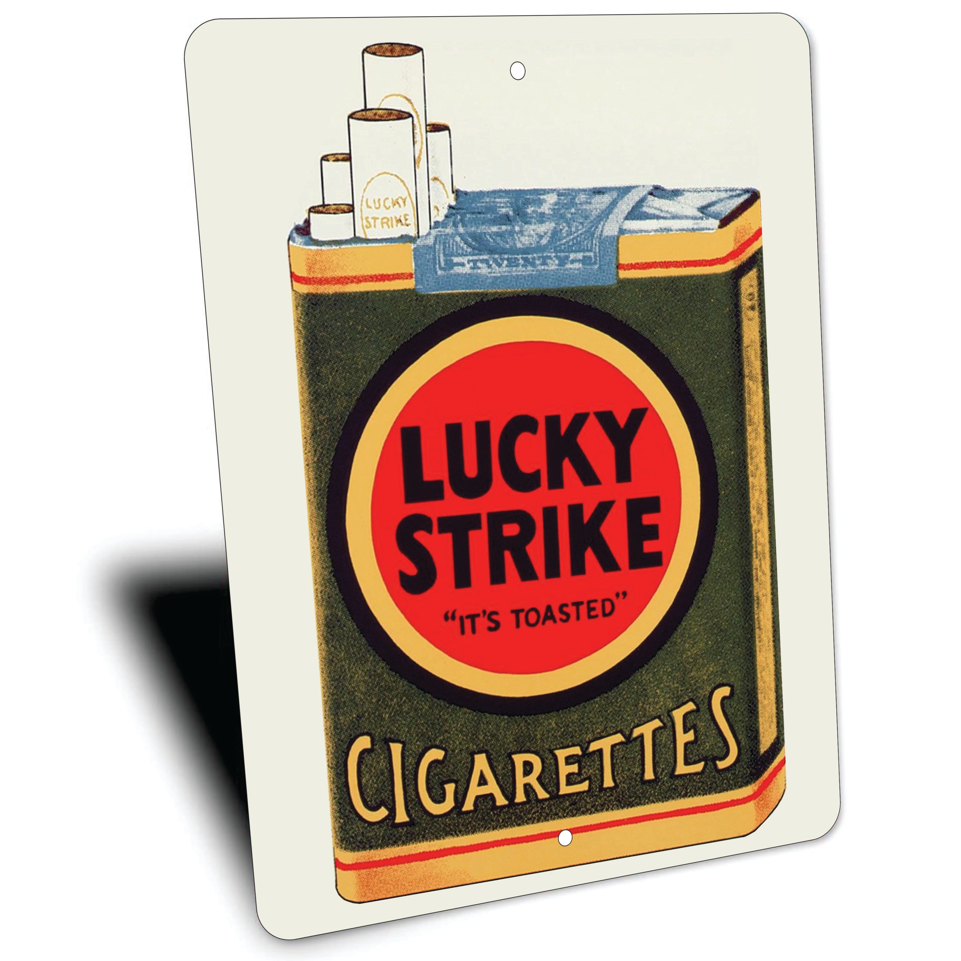 PLACA LUCKY STRIKE CIGARRILLOS