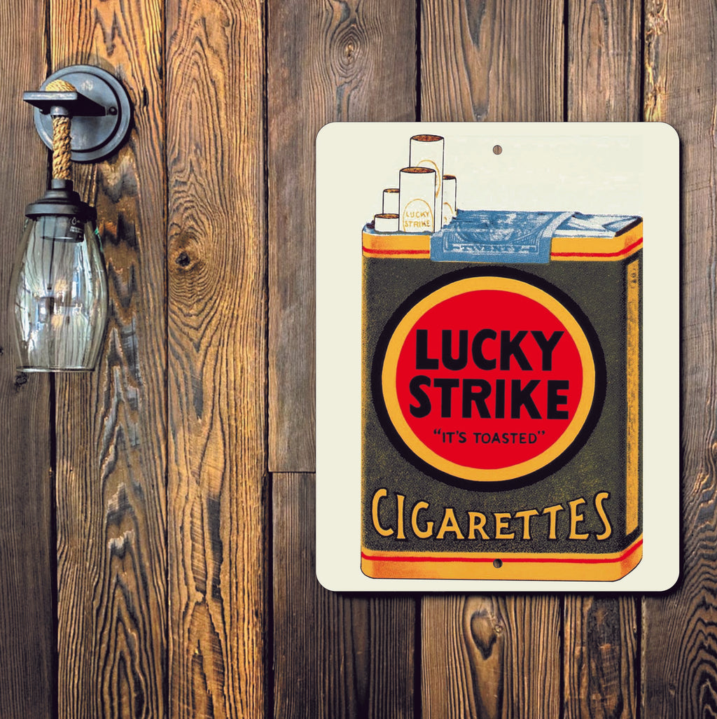 PLACA LUCKY STRIKE CIGARRILLOS