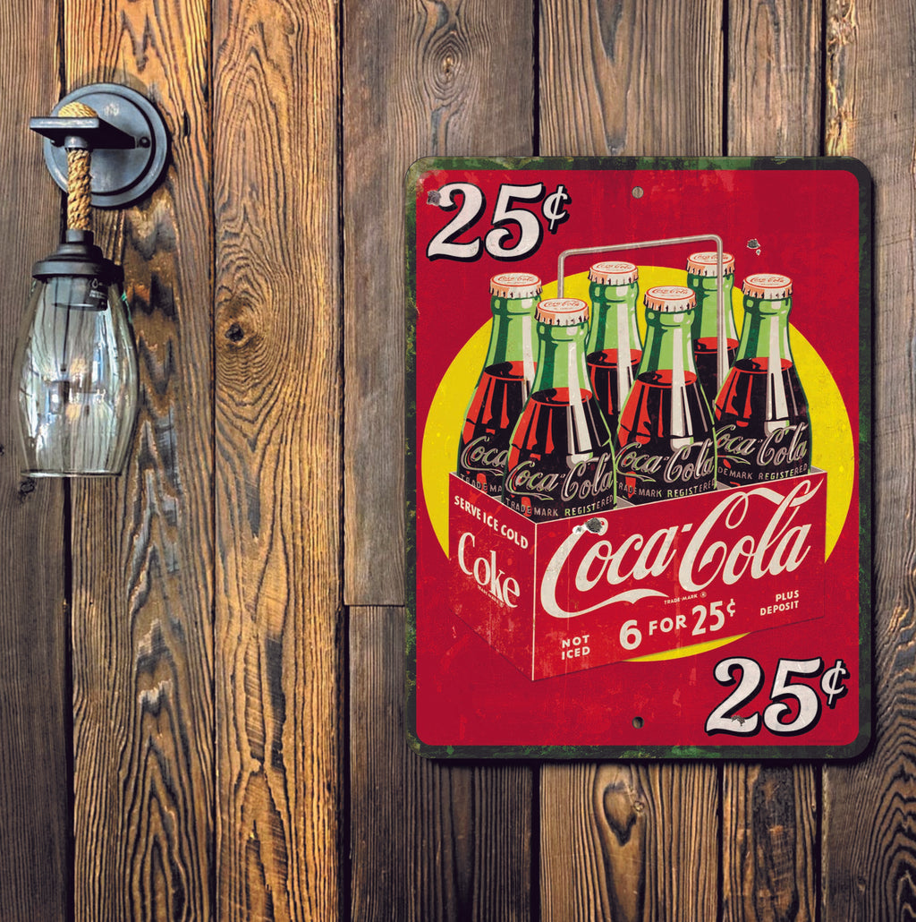 PLACA COKE 25 CENT