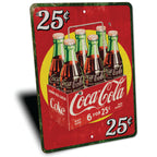 PLACA COKE 25 CENT