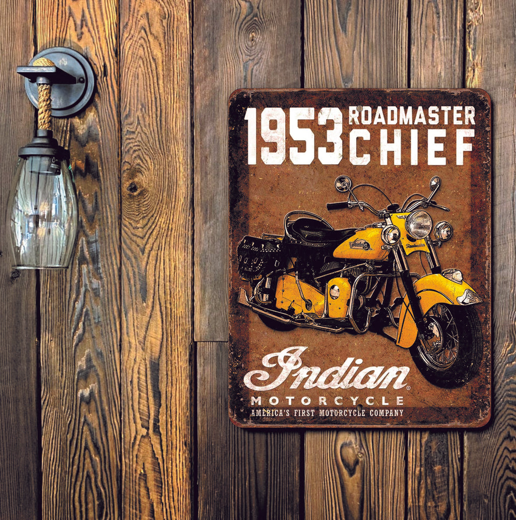 PLACA INDIAN MOTORCYCLE 1953