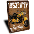 PLACA INDIAN MOTORCYCLE 1953