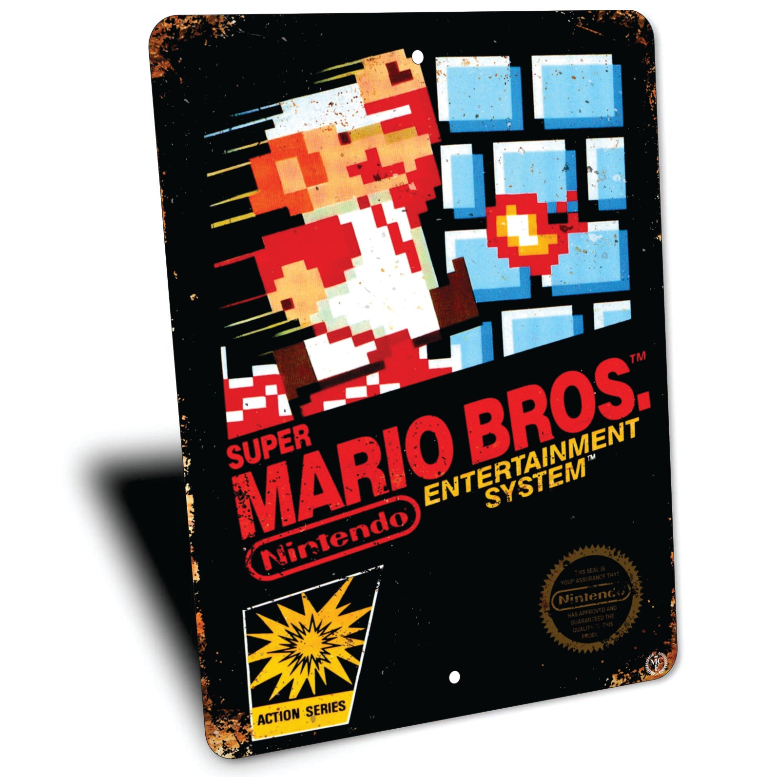 PLACA SUPER MARIO BROS