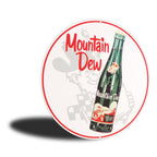 PLACA CIRCULAR MOUNTAIN DEW