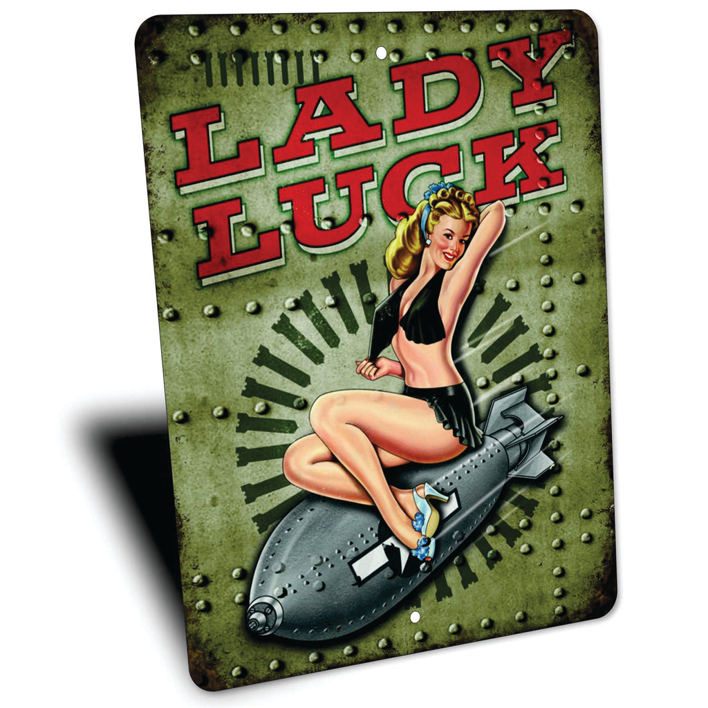 PLACA LADY LUCK