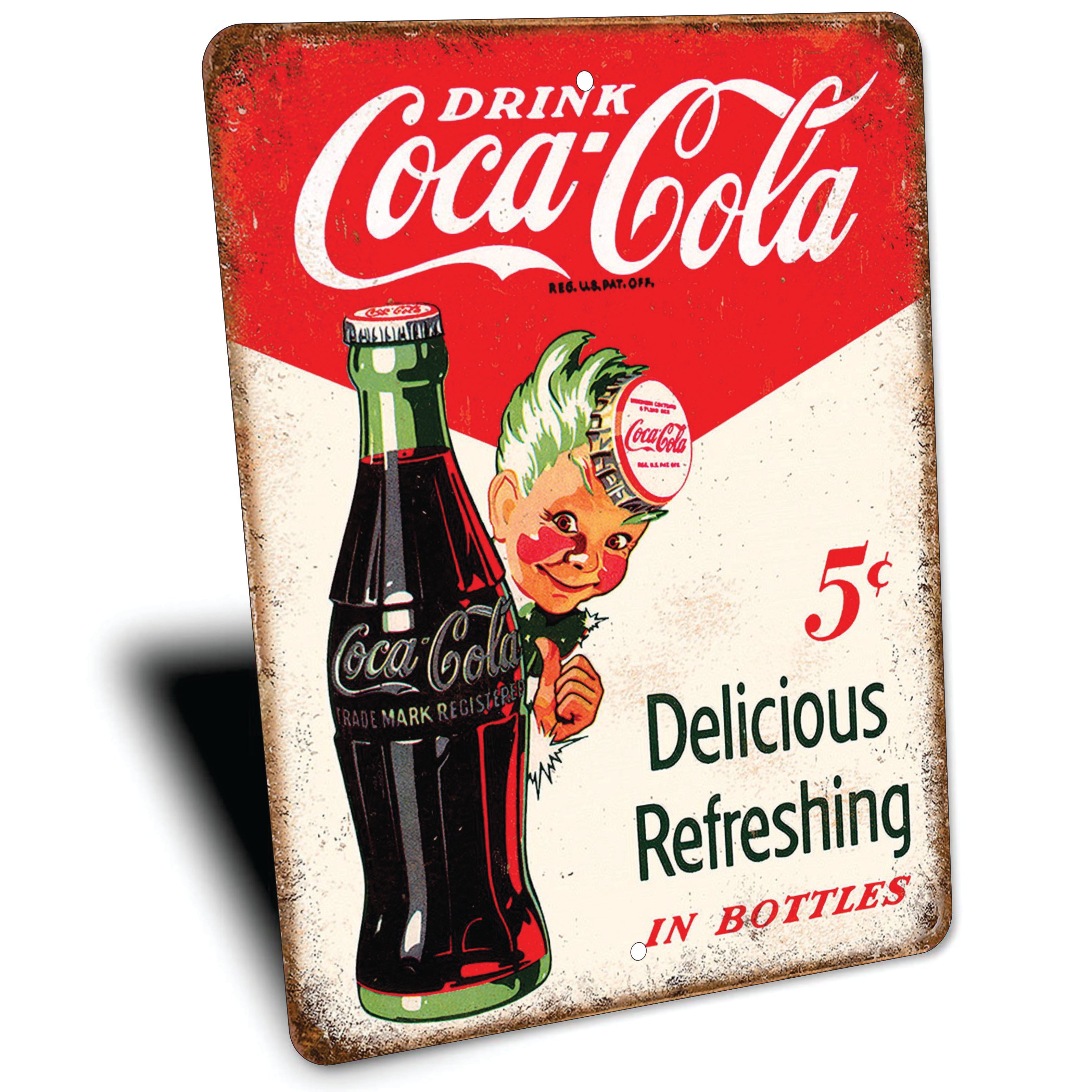 PLACA COCA-COLA IN BOTTLE