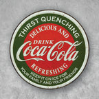 PLACA CIRCULAR DRINK COCA'COLA