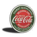 PLACA CIRCULAR DRINK COCA'COLA