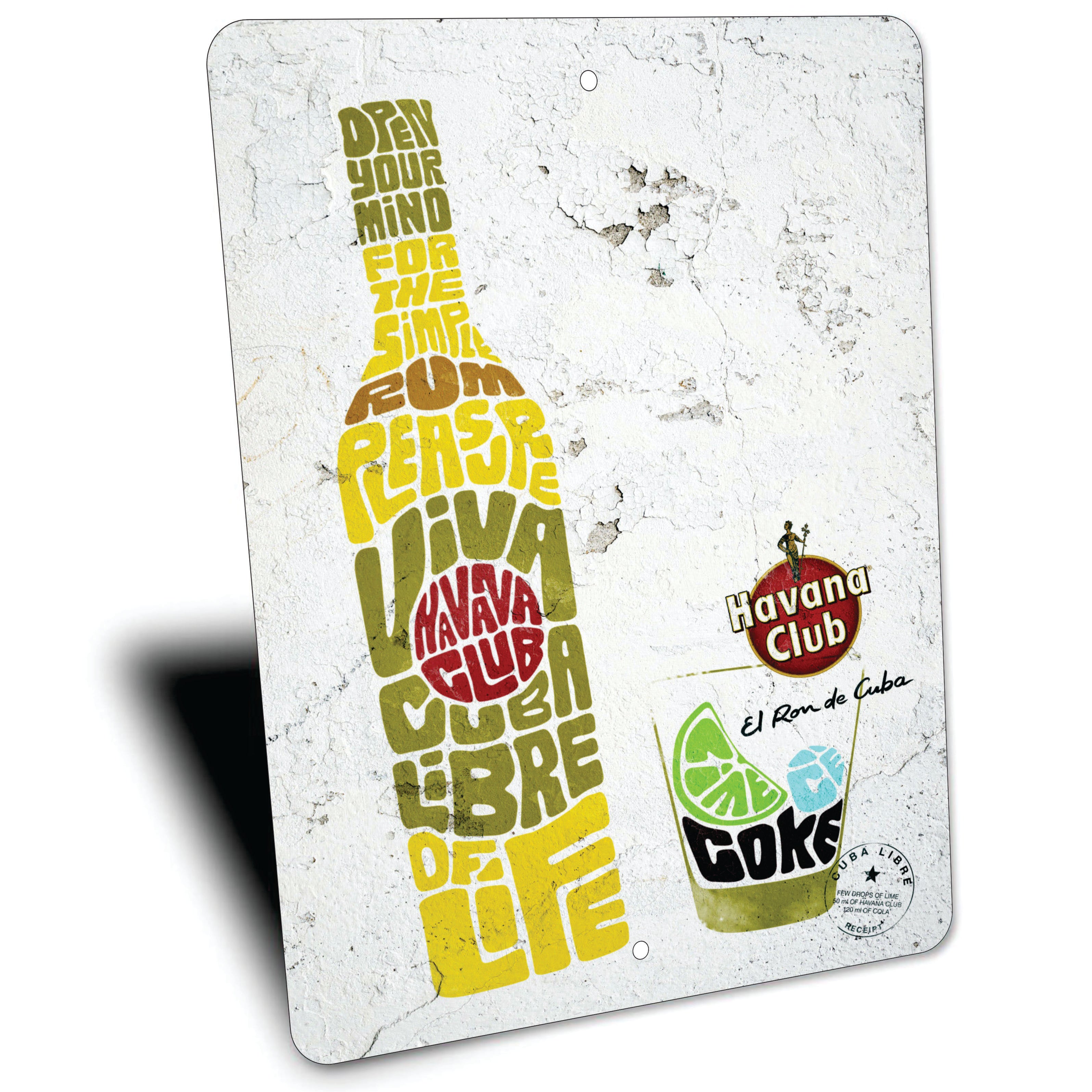 PLACA HAVANA CLUB BOTELLA