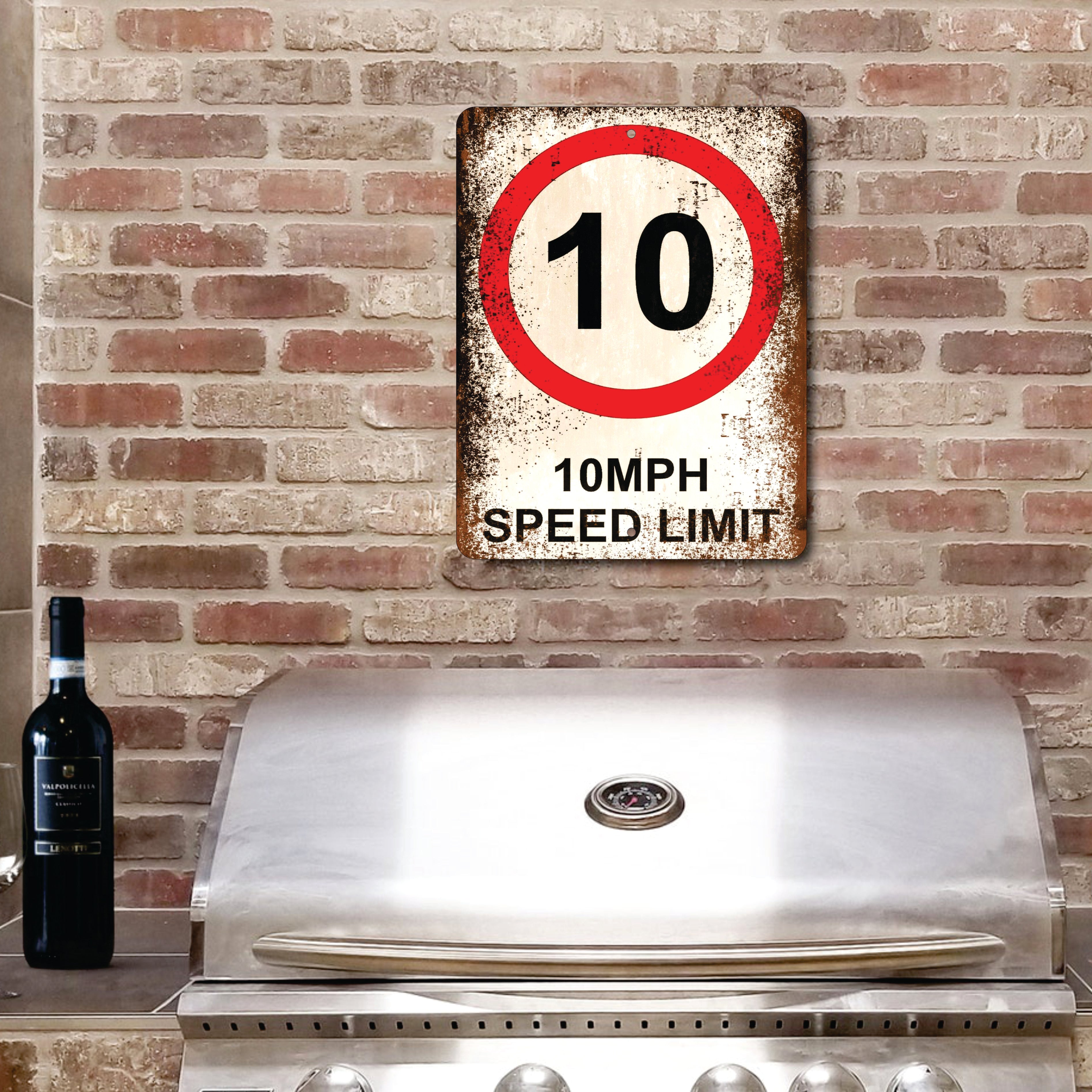 PLACA 10MPH SPEED LIMIT